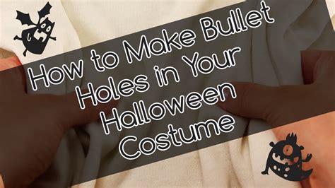 how to make fake bullet holes in clothing|DIY Halloween: Quick 'n' Easy Bullet Wound Tutorial .